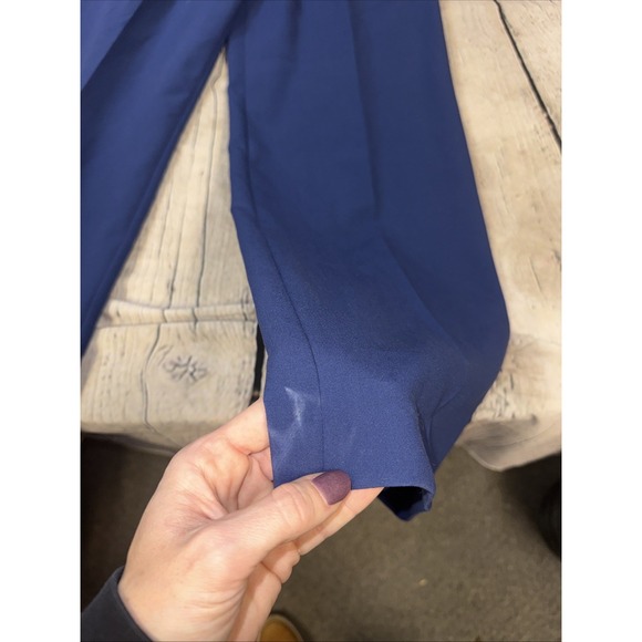 French Connection Azra Twill Wide Leg Pants Womens Size 10 Royal Blue - Picture 7 of 7